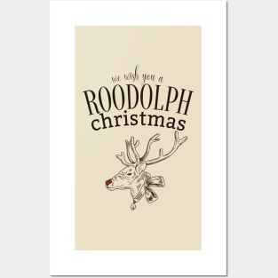 Roodolph The Red Nosed Roo! Merry Christmas Gift Idea! Posters and Art